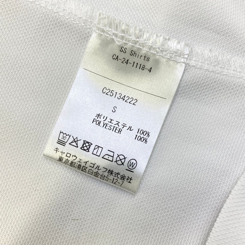 サイズ：S CALLAWAY キャロウェイ 2025年 モックネック 半袖 Tシャツ  ホワイト系 [240101475528] ゴルフウェア レディース ストスト サイズ：S CALLAWAY キャロウェイ 2025年 モックネック 半袖 T