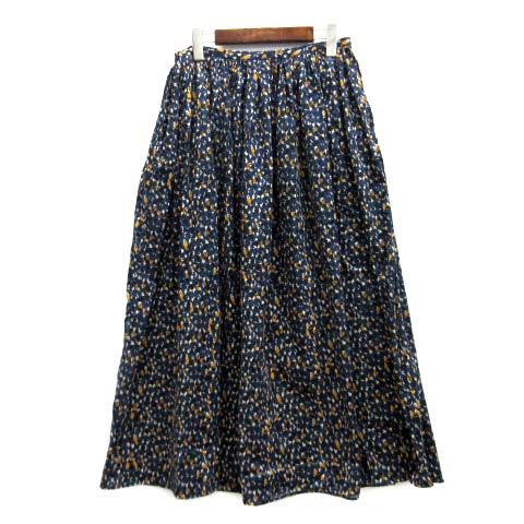 TOUJOURS プリントコットンスカート トゥジュー TOUJOURS VINTAGE FLOWER PRINT オーガニック