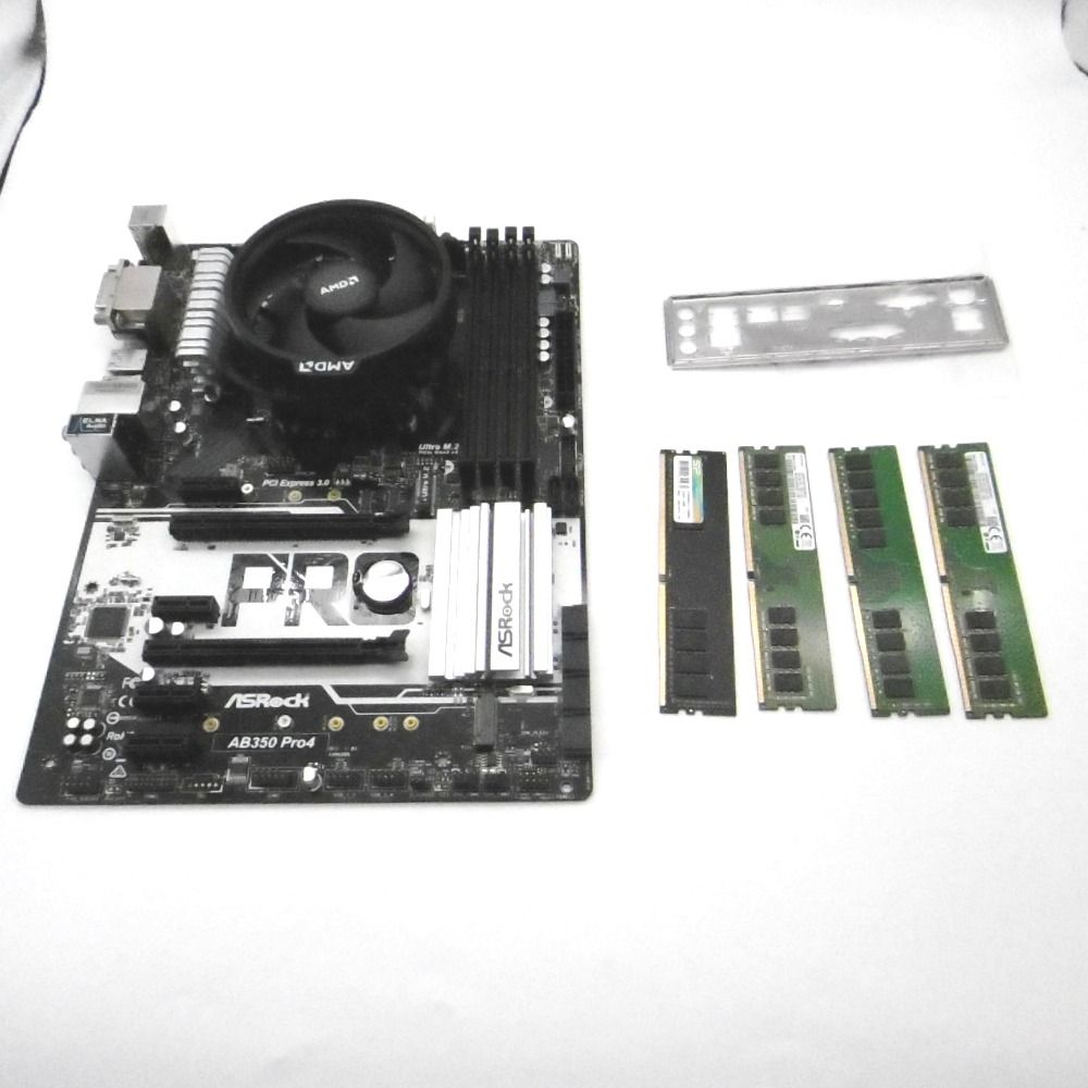 AMD - AMD Ryzen3 2200G + メモリ32GB + M/B ASRock AB350 Pro4 PCパーツセット AMD Ryzen3 2200G + メモリ32GB + M/B ASRock AB350 Pro4 PC