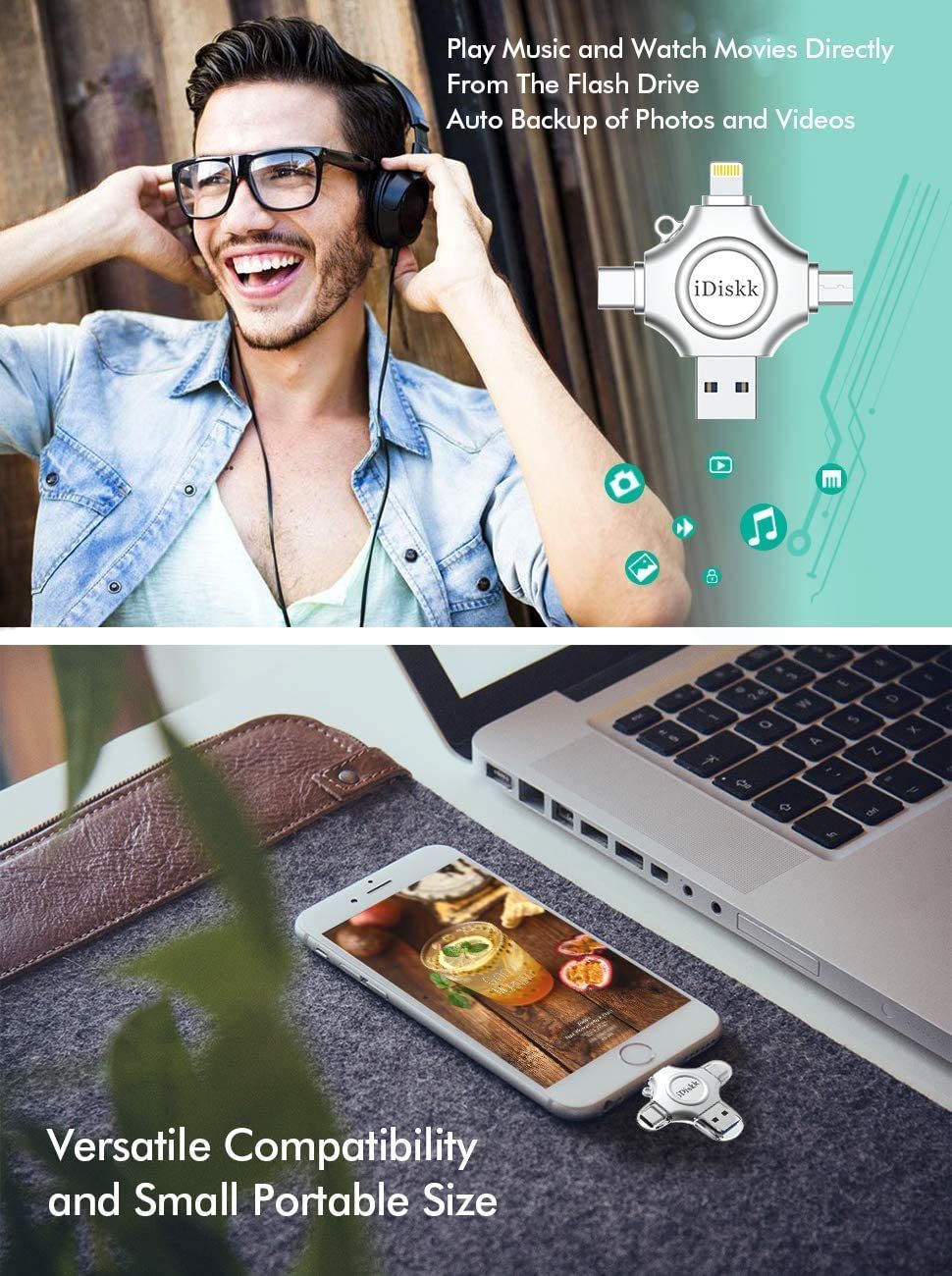 Apple mfi認証済 4in1 1TB iPhone15対応 iDiskk iPhone usbメモリ Lightning USB Type-C Microコネクタ搭載 外付けフラッシュドライブ 外部ストレージ 携帯のスペース拡張 アイフォンデータ CHRISTIANNAURATH_COM_BR