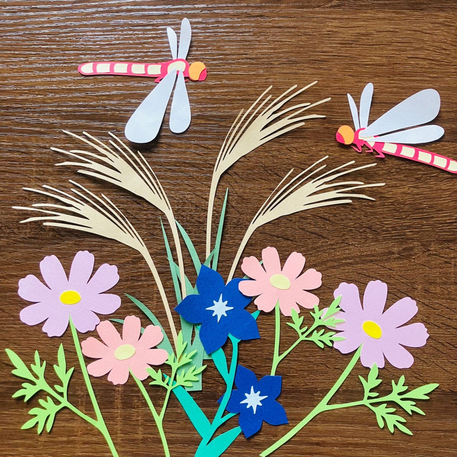 コスモス 製作キット 壁面飾り 秋 保育 高齢者 クラフト