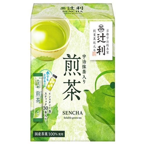 片岡物産 辻利 宇治抹茶入り煎茶 1.0g×30本 ×24箱入× 2ケース ｜ 煎茶 抹茶 スティック インスタント HOT アイス