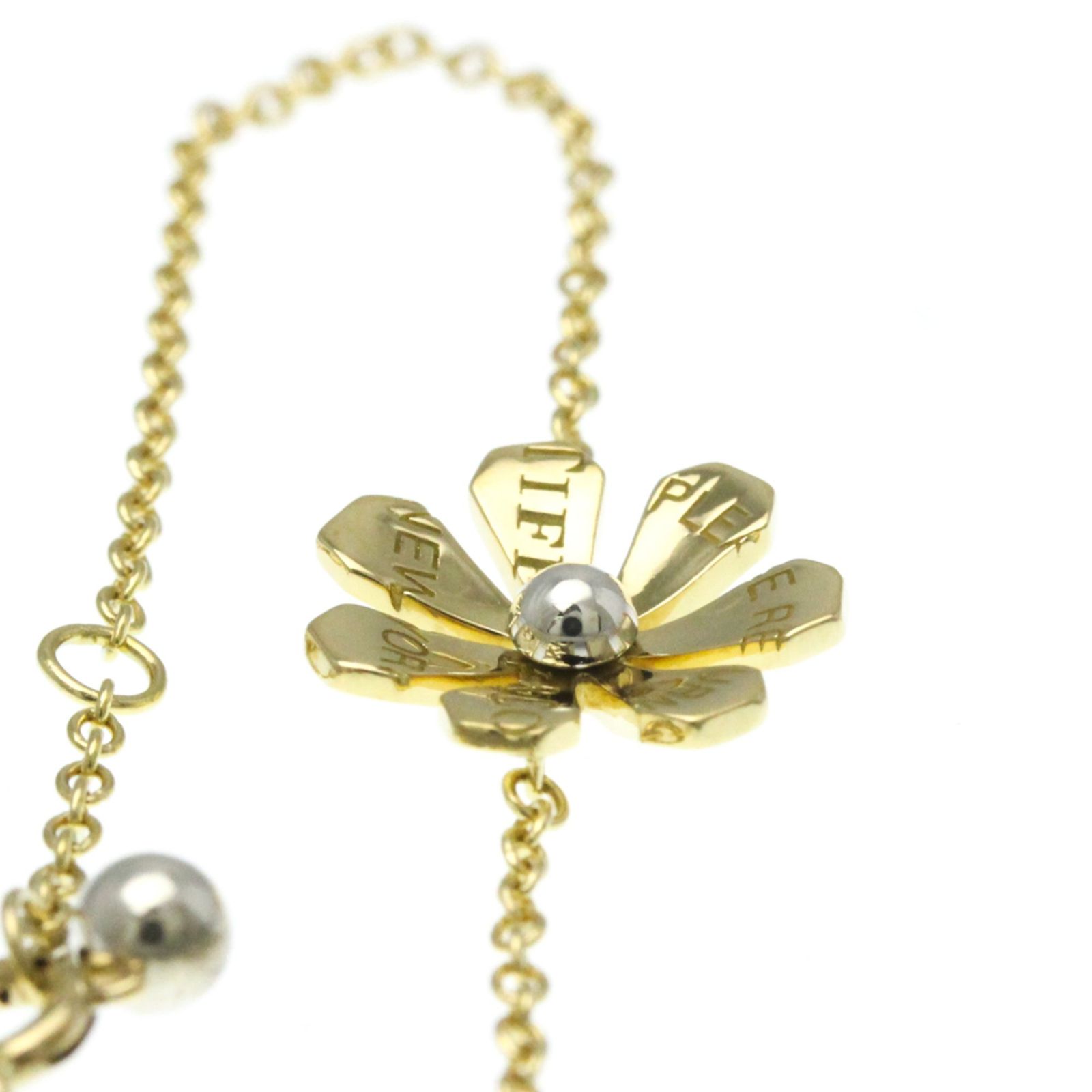 チャームブレスレット ゴールド