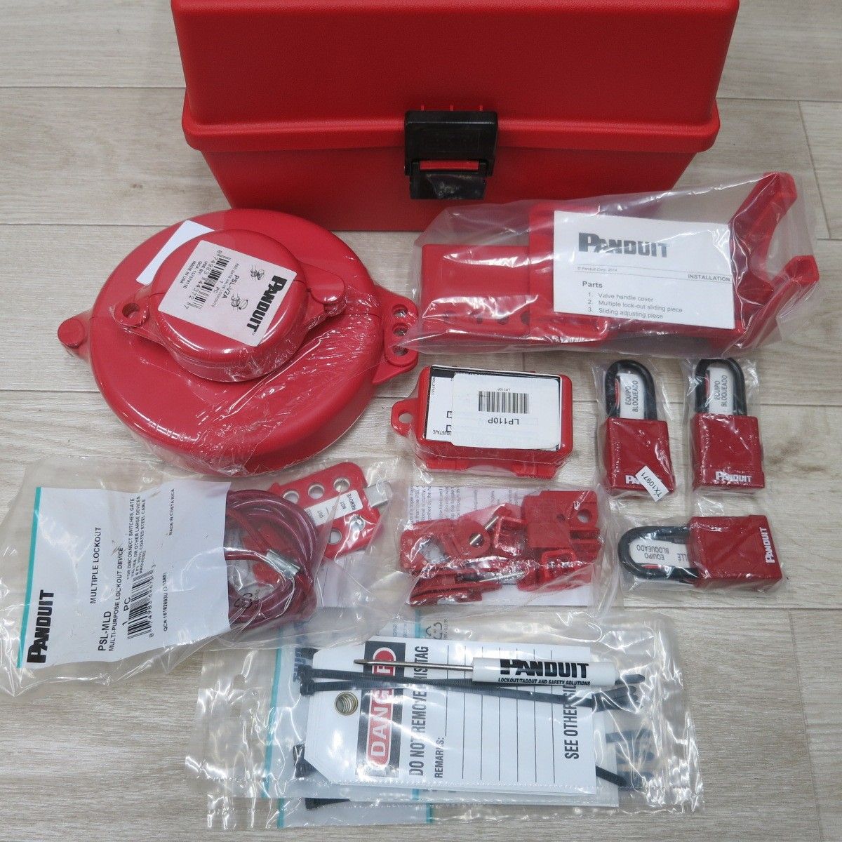 送料無料 ♥ セット◆PANDUIT メンテナンス 用 ロックアウト キット PSL-KT-MROA PSL-V6A PSL-V2A LP110P PSL-MLD 等◆