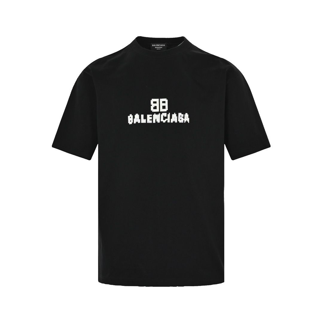 今日 Balenciaga 2025SS モザイクプリント T シャツ-1
