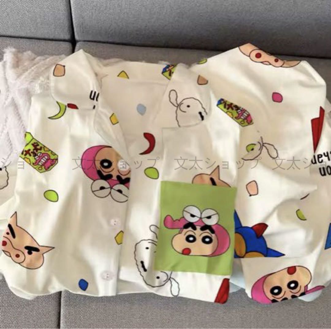 キクレヨンしんちゃん柄 ノースリーブ パジャマM～2XL
