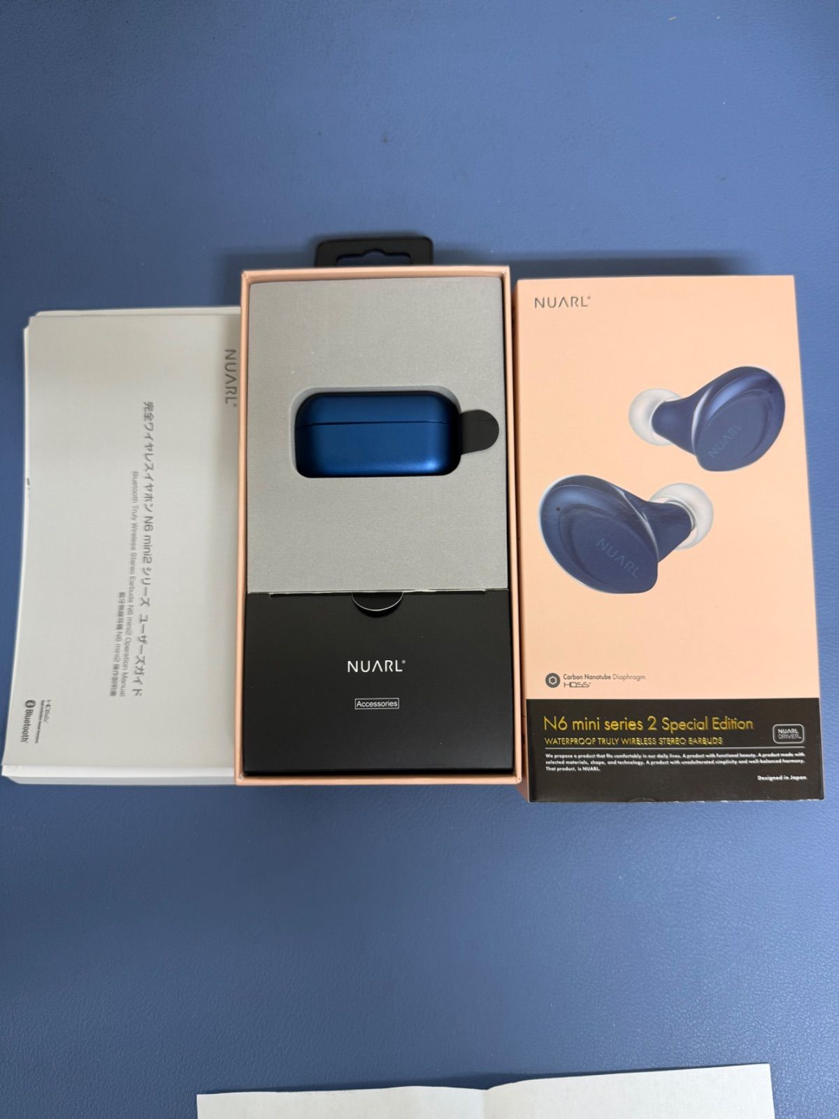 メーカー交換品　NUARL 完全ワイヤレスイヤホン N6 mini series 2 Special Edition Bluetooth対応 防水 ロイヤルブルー N6MINI2-SERB