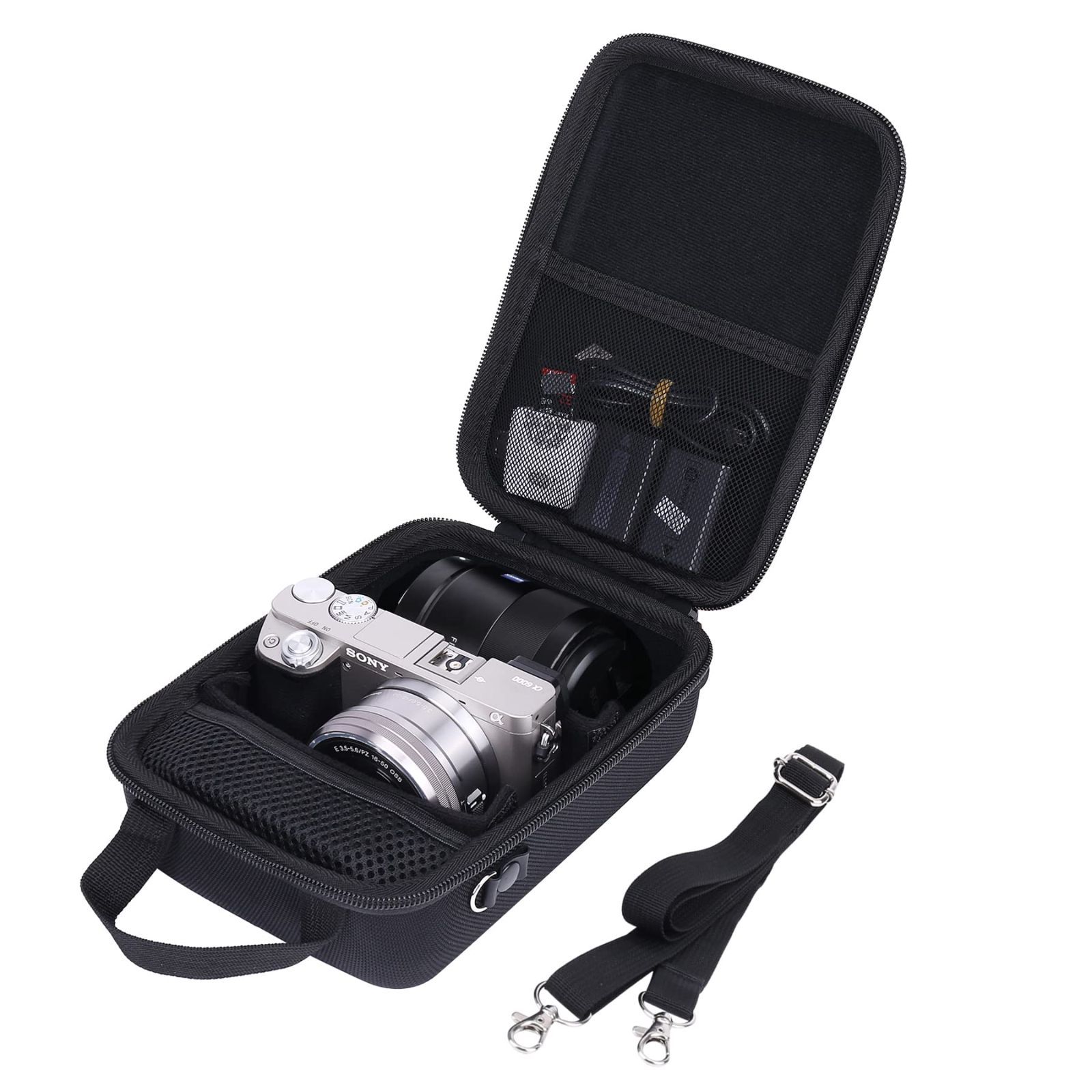 SONY α6000+lens E55-210mm 、持ち運びケース 人気商品】α6000/α6400/α6100/α6300（16-50mm、55-210mmレンズ対応