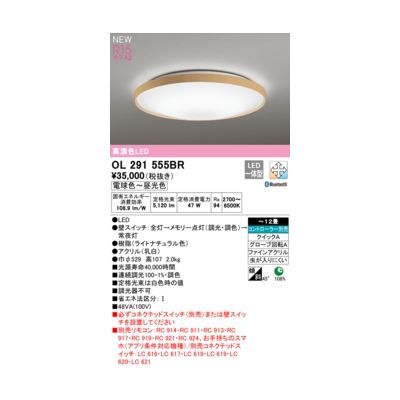 【新品・7営業日以内発送】オーデリック ODELIC OL291555BR LEDシーリングライト【沖縄離島販売】