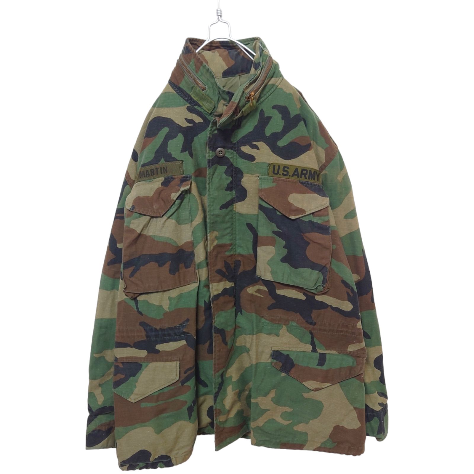 アメリカ軍 80s M65ウッドランドカモ フィールドジャケット 3rd S-S 80s 米軍 U.S.AIR FORCE パッチ付き ウッドランドカモ M-65