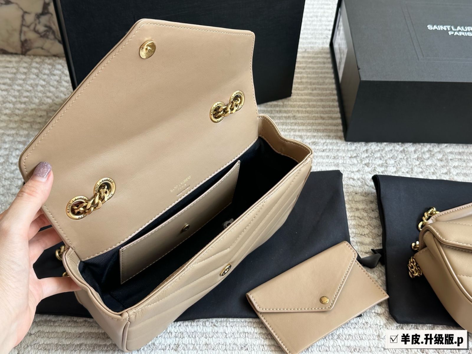 【最新作♡2025SS】 ミュール ラムスキン SAINT LAURENT 2025早春 ルルー ラムスキンバッグ