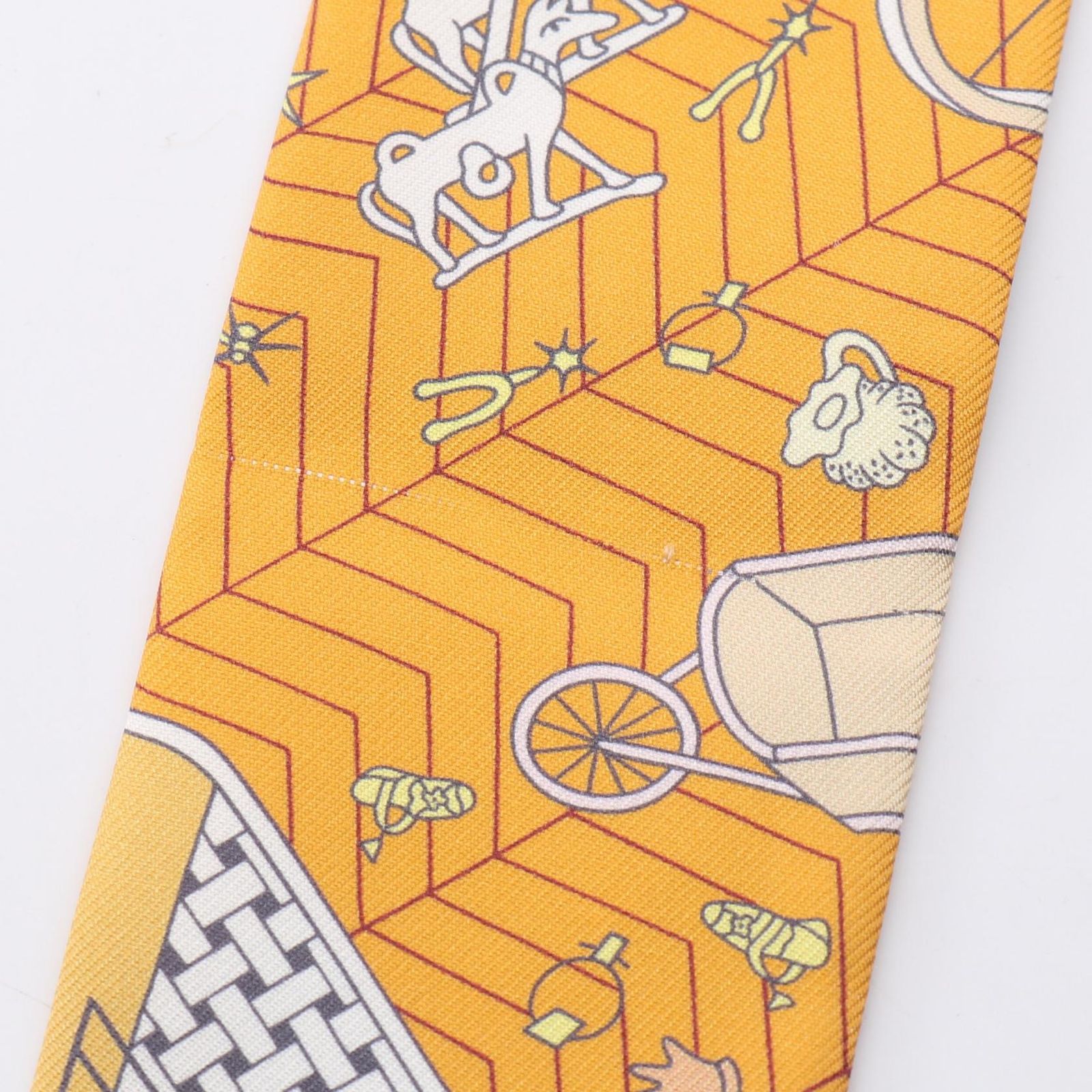 エルメス HERMES スカーフ ツイリー Objets de Curiosite グリスブルー