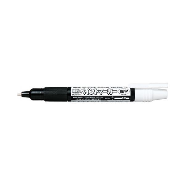 （まとめ）ぺんてる ペイントマーカー細字 MSP20-W 白【×100セット】