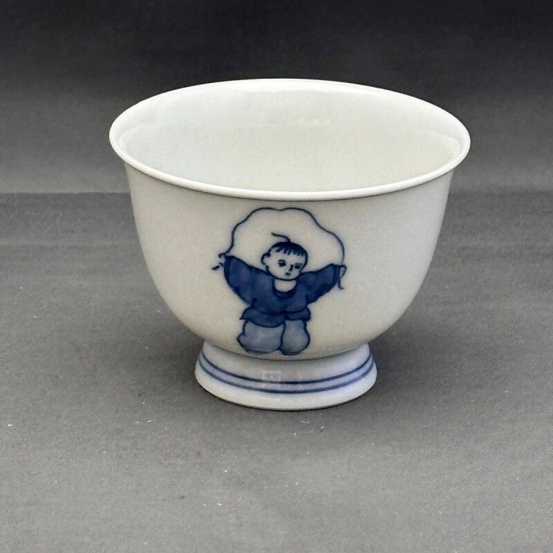 平安清昌作京焼 清水焼 茶器揃 唐子