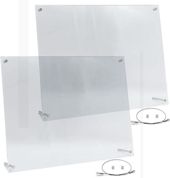 MORY TRADE morytrade フォトフレーム 額縁 スタンド 透明 クリアー アクリル 写真立て 2セット(2セット B4用)