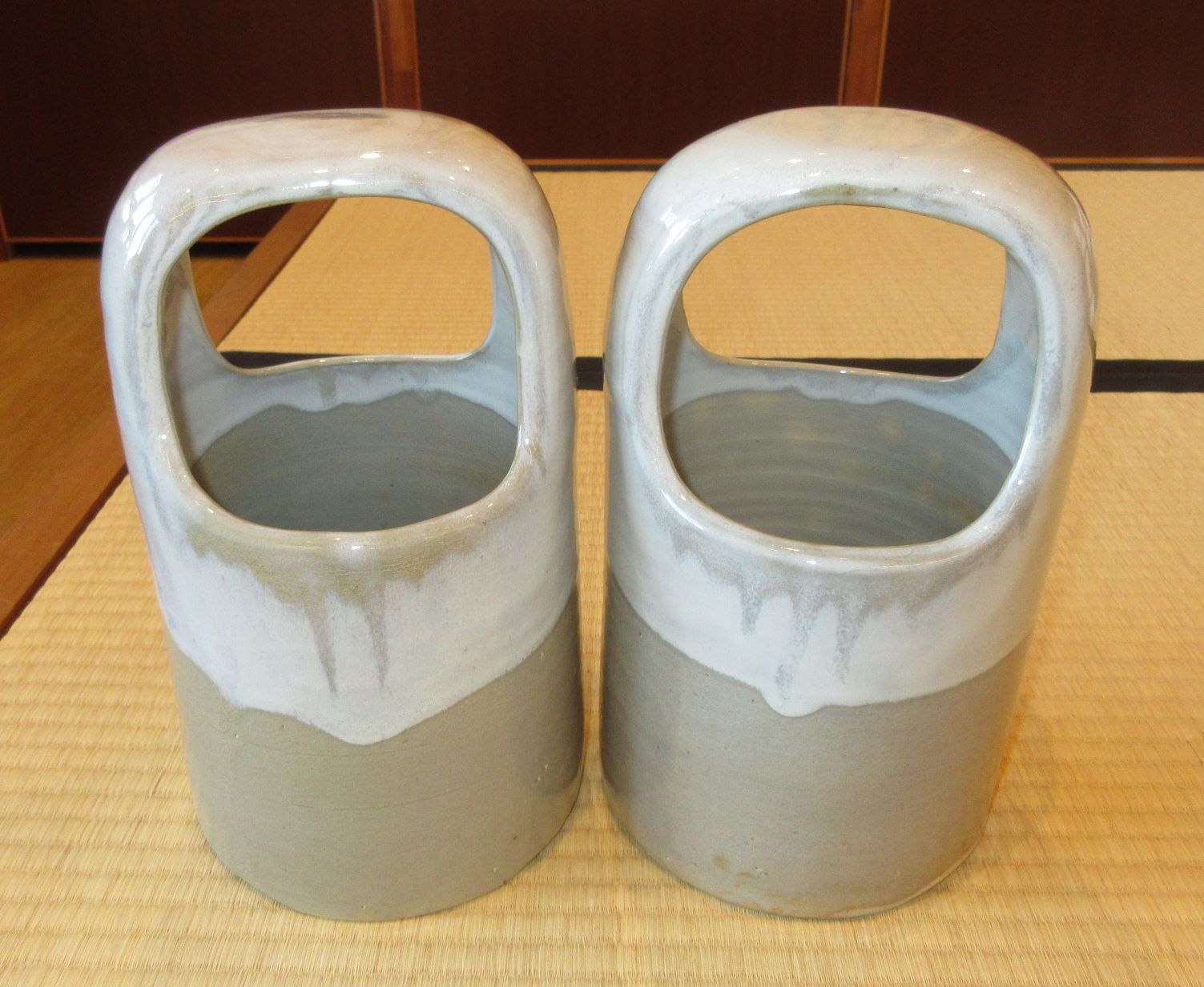 逢絢亭 茶道具 手あぶり 萩焼 一双 田原陶兵衛