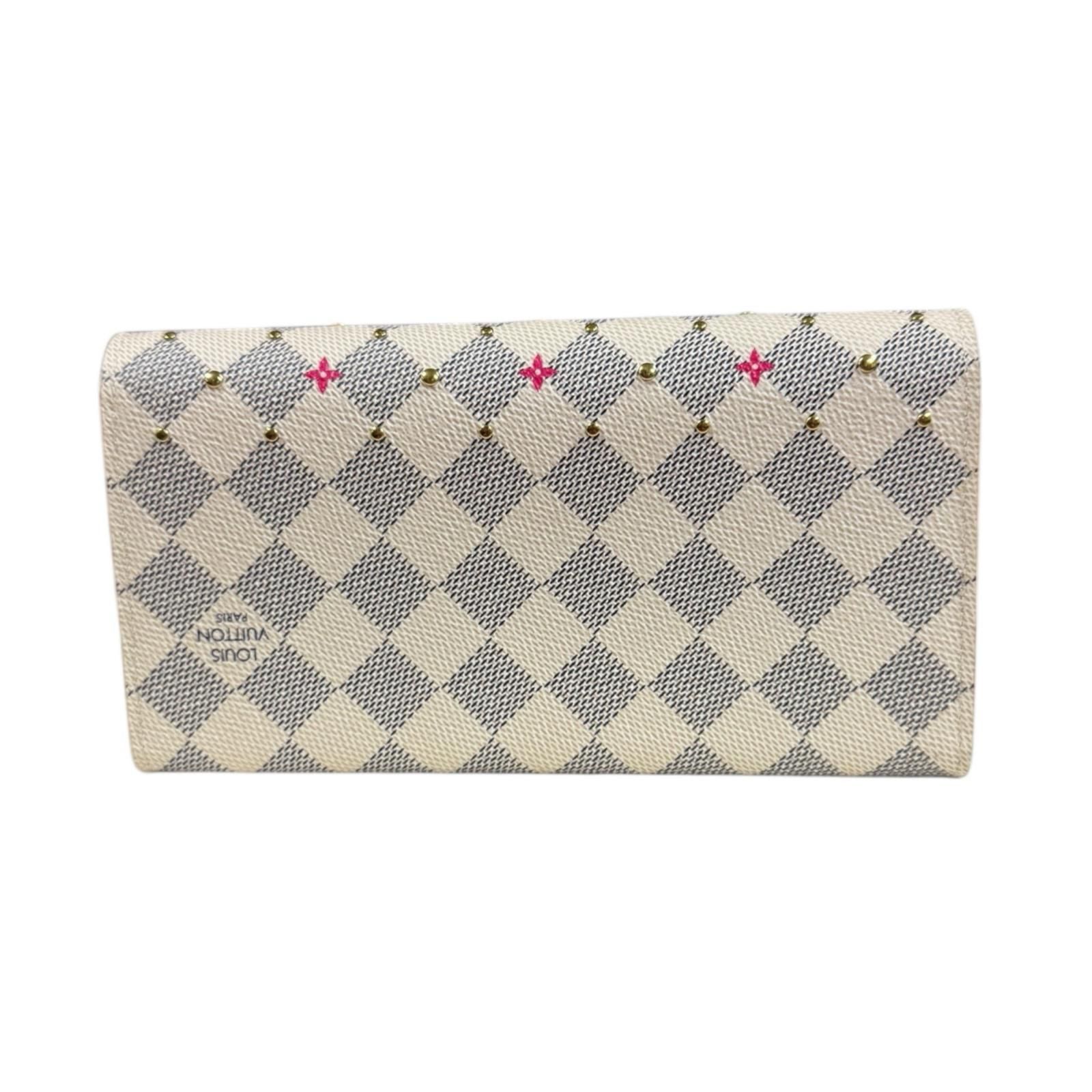 ルイヴィトン ポルトフォイユ サラ ダミエアズール スタッズ 長財布 ダミエアズールキャンバス M45296 レディース LOUIS VUITTON ルイヴィトン ルイ ヴィトン