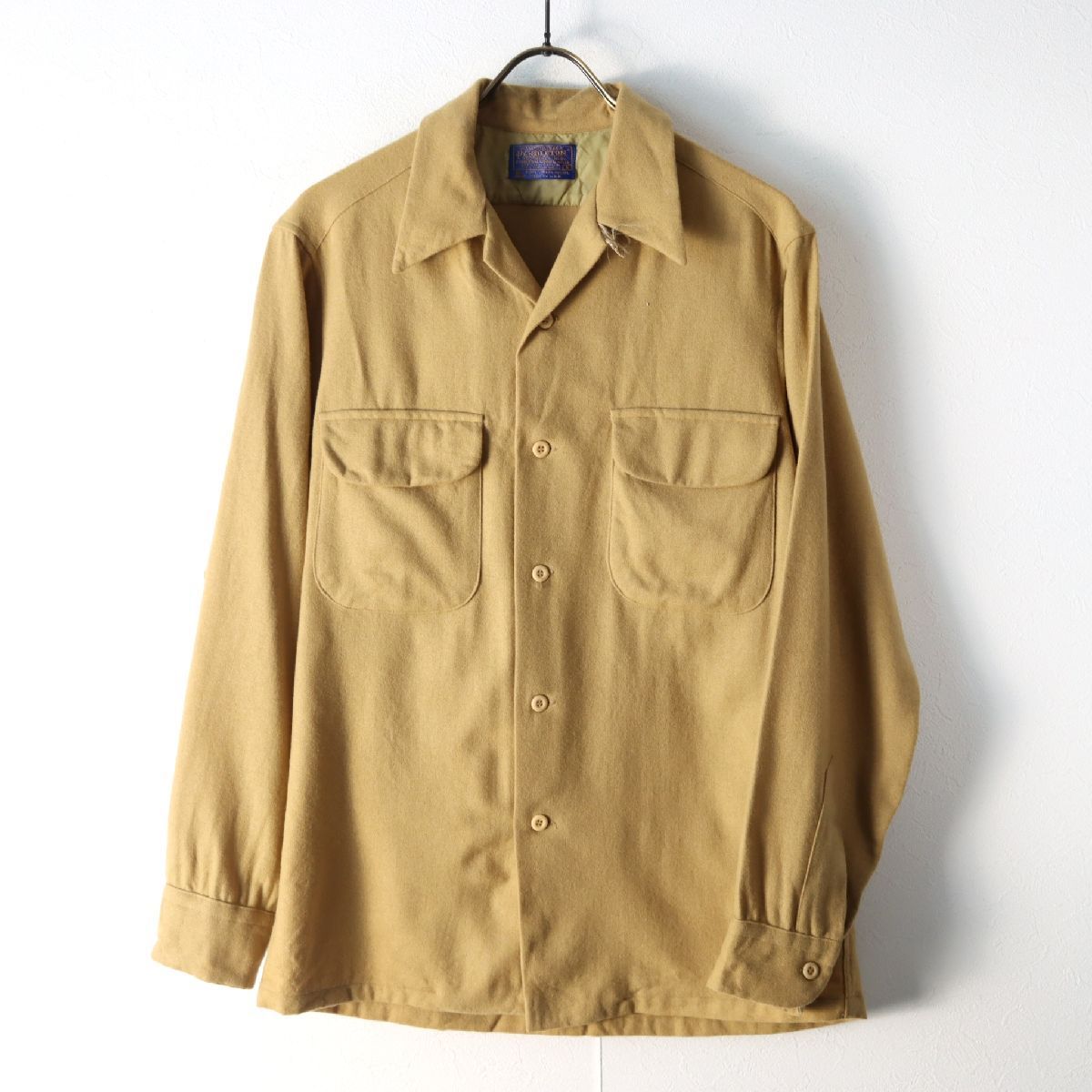 70s USA製 PENDLETON ペンドルトン 開襟 ボックスカット シャツ - メルカリ