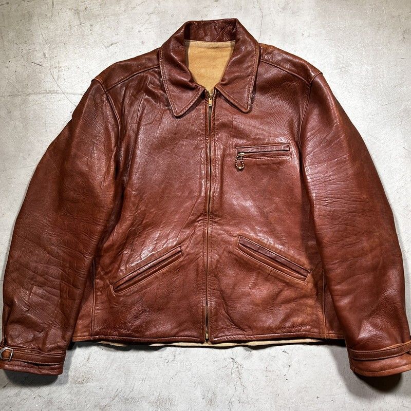 N*n様 [スペシャル]30s 40s スポーツジャケット レザージャケット ビ Yahoo!オークション - 30s 40s スポーツジャケット レザー