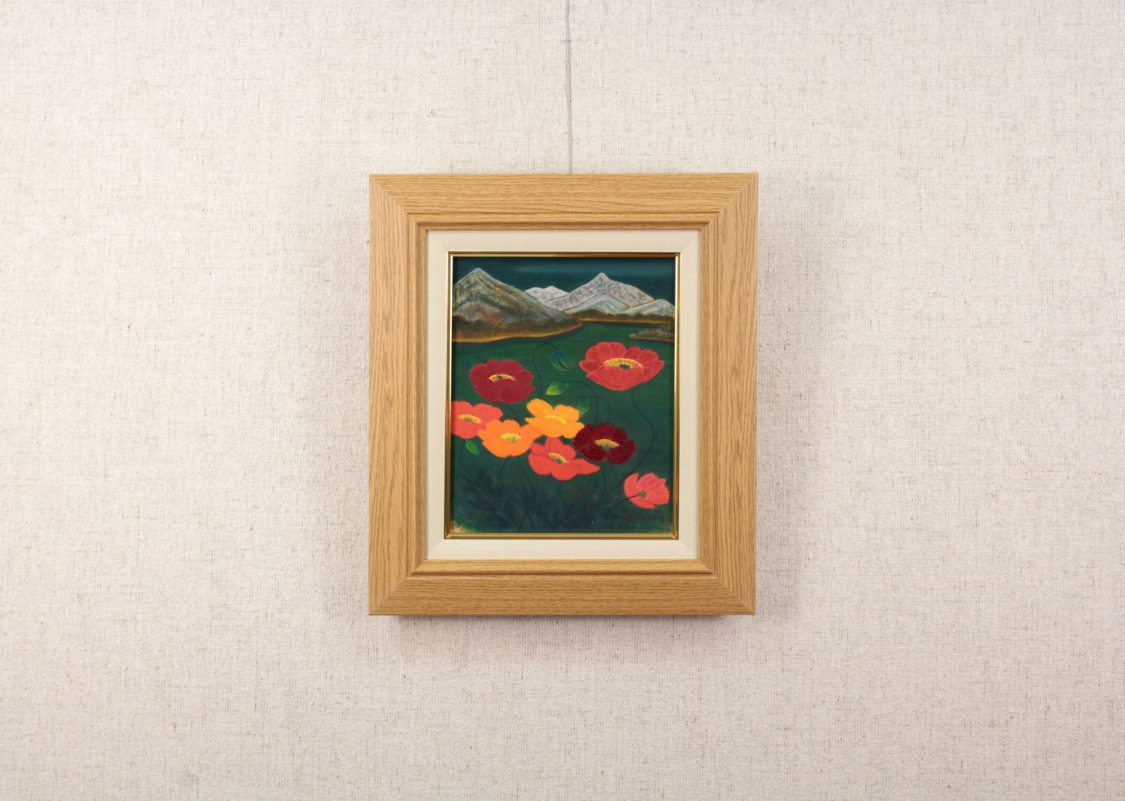 湯浅豊子『ポピー』油彩画【真作保証】 絵画 湯浅豊子『ポピー』油彩画【真作保証】 絵画 - メルカリ
