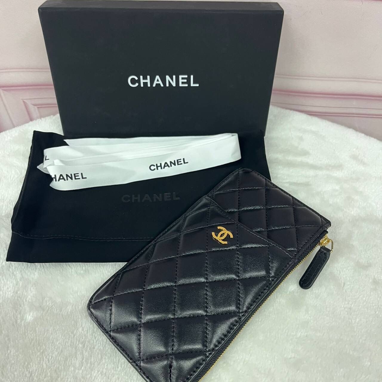 CHANEL シャネル19 カードケース フラグメントケース スリムウォレット 