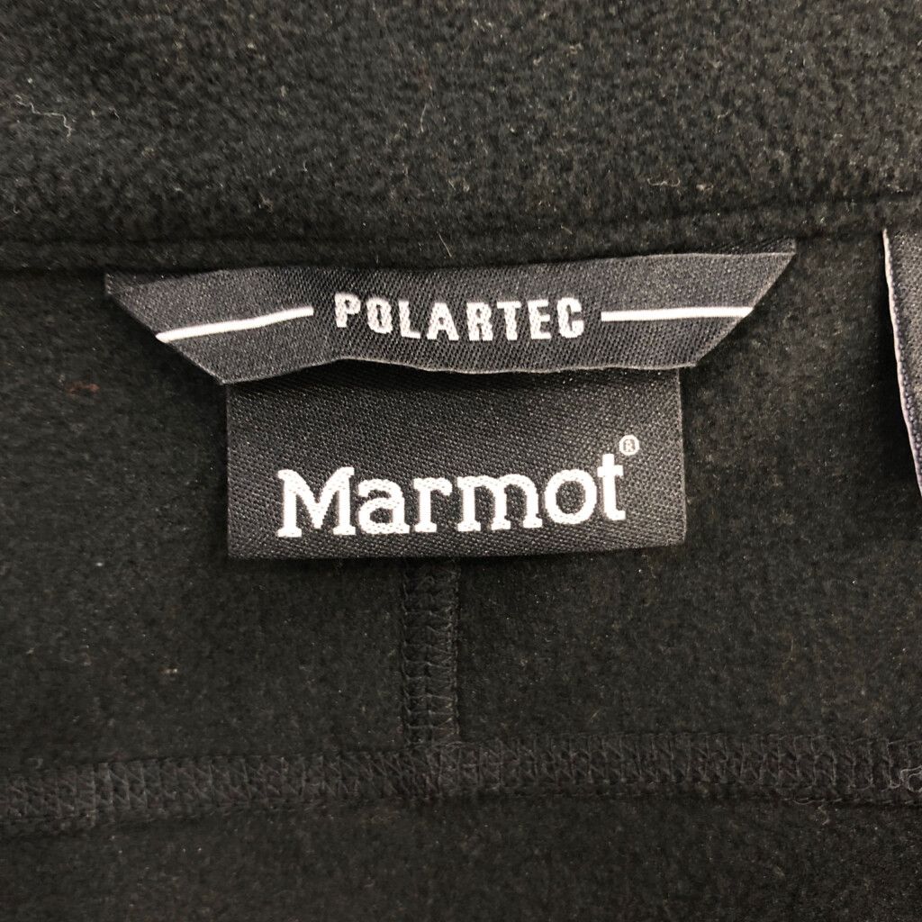 MARMOT マーモット フリース ベスト アウトドア ブラック (メンズ M) 中古 古着 R0315