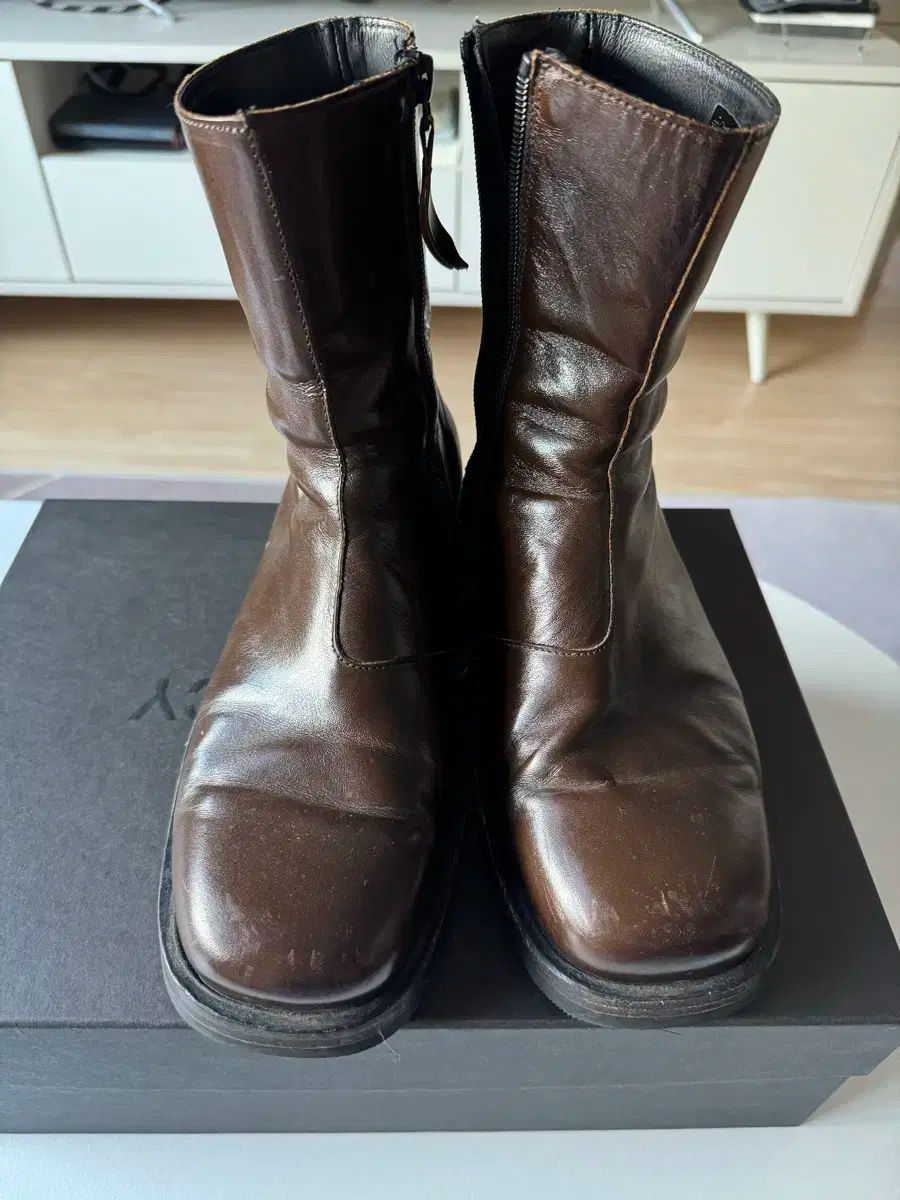 our legacy カミオンブーツ オリーブブラウン サイズ40 Our Legacy - Camion Boot Olive Leather