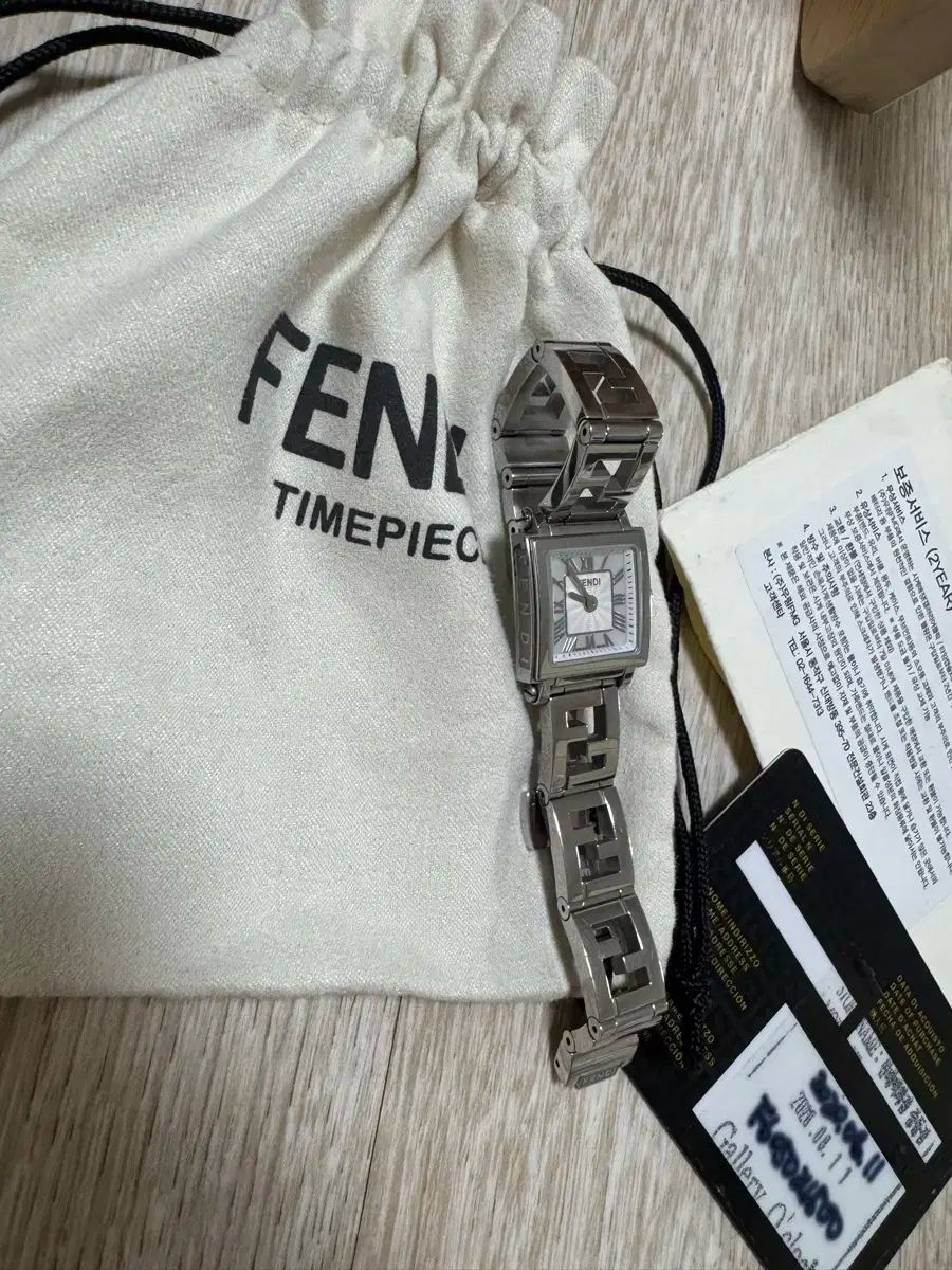 稼動品　FENDI フェンディ　ズッカベルト スクエア クアドロ　腕時計 FENDI(フェンディ) 新規 クアドロ 稼動品 FENDI フェンディ