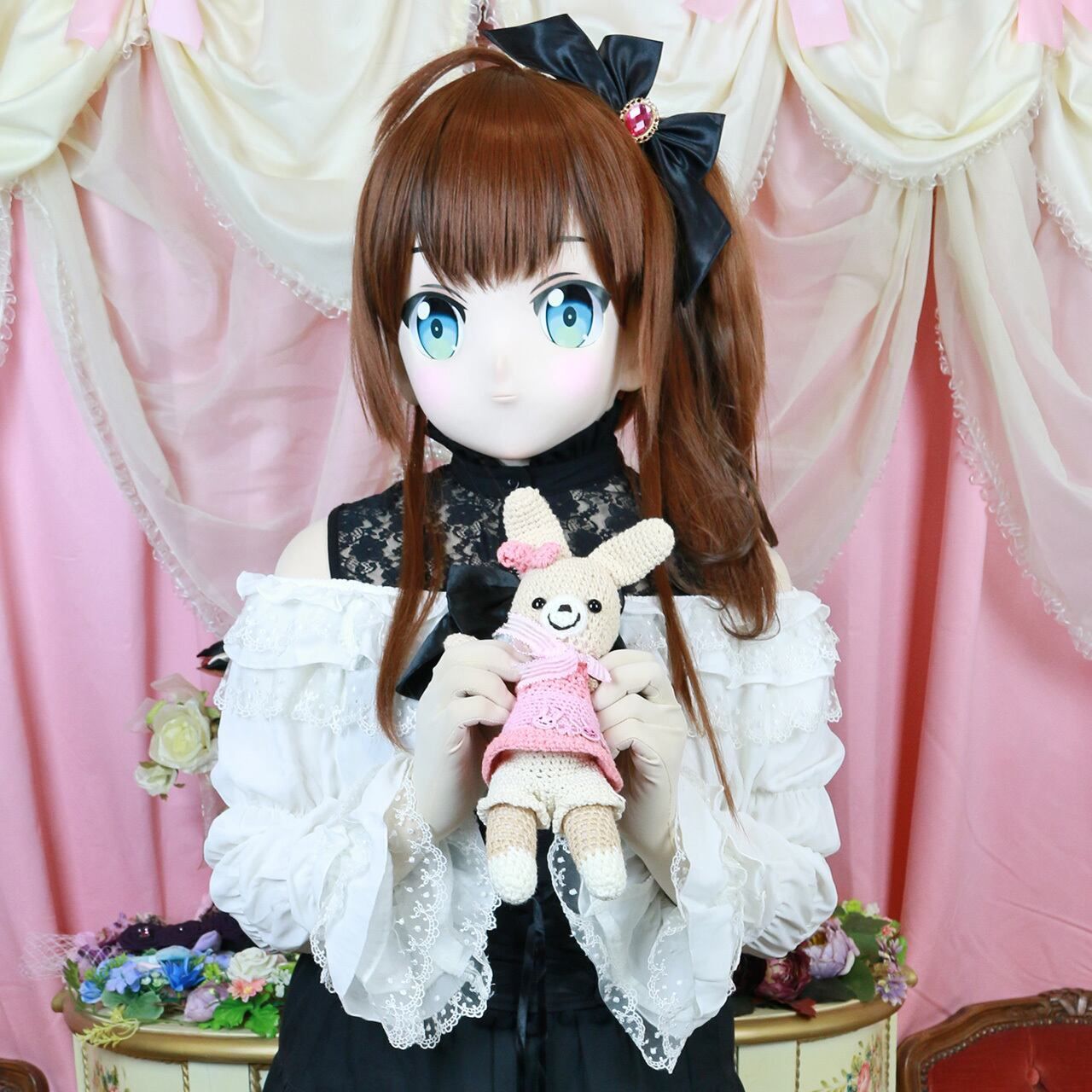 No.87 オーダーマスク　ユニコーン　ゆめかわ　レインボー　おまとめ割 プリント生地 布 ゆめかわ ユニコーン （ ピンク 系 ) 柄番号2