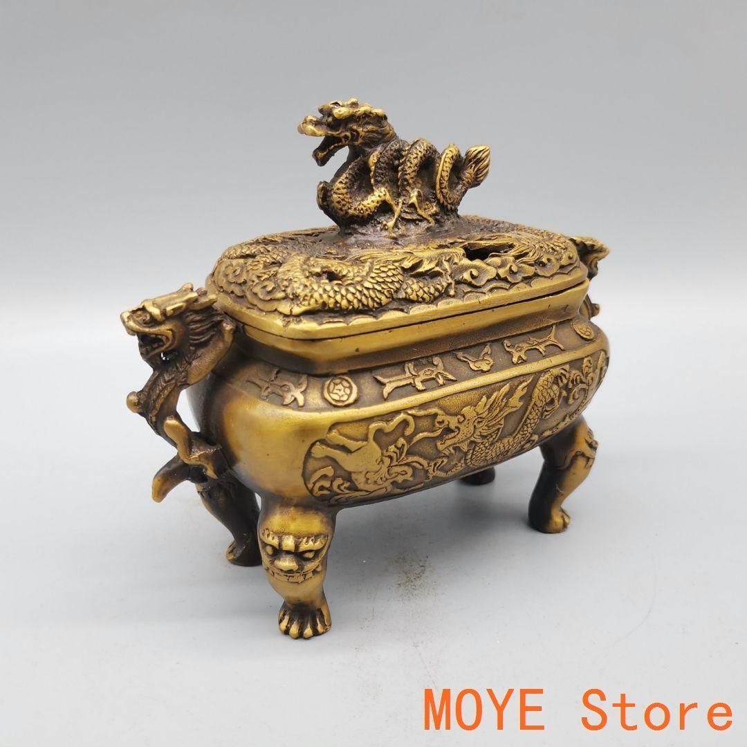 鶴の蓮華炉 香炉 香道具 工芸品 美術品 置物 大鶴蓮華懸炉