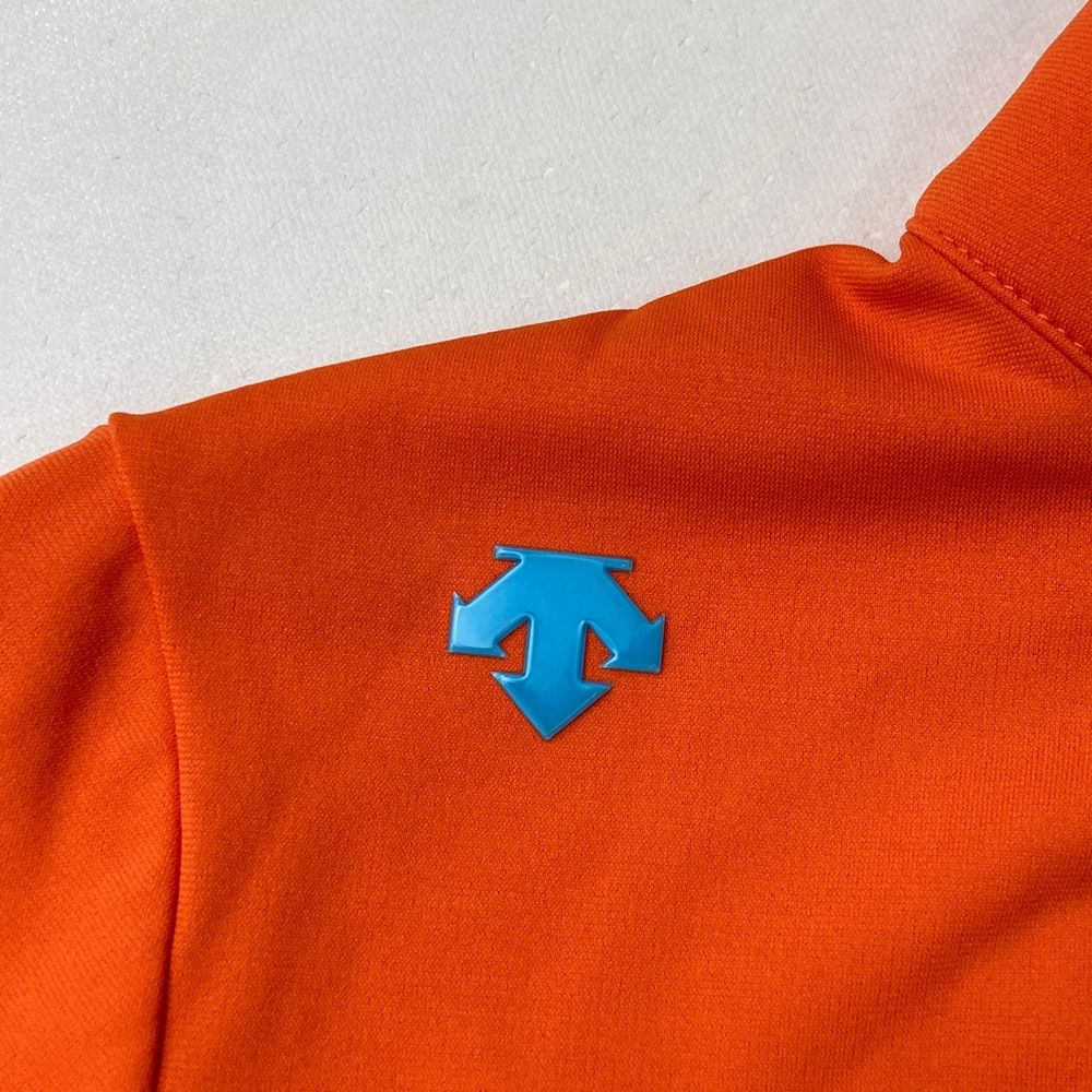 サイズ M DESCENTE GOLF デサントゴルフ 万美コラボ 半袖ハーフジップTシャツ オレンジ系 240101415655 ゴルフウェア レディース ストスト LLC-HASEGAWATOSO_COM