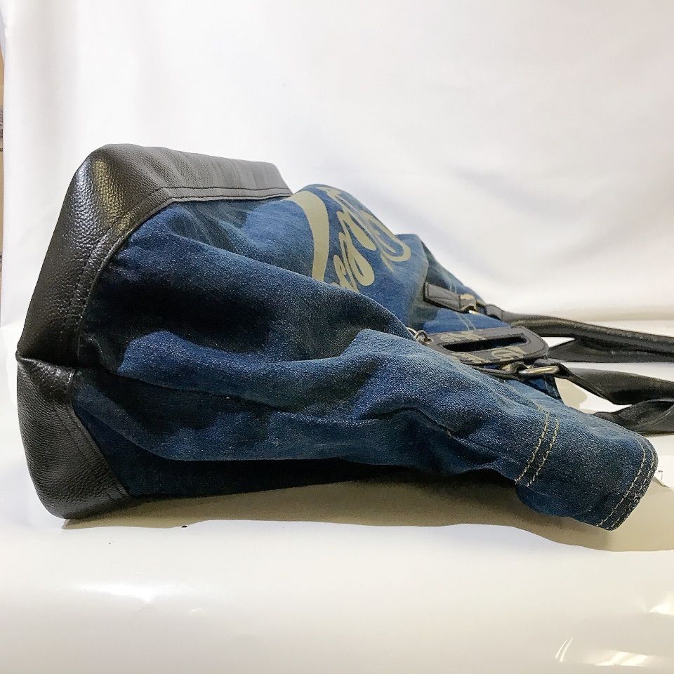 売り切り！⭐︎Diesel 【ディーゼル】デニム　レザー　ボストンバッグ 売り切り！⭐︎Diesel 【ディーゼル】デニム レザー ボストンバッグ