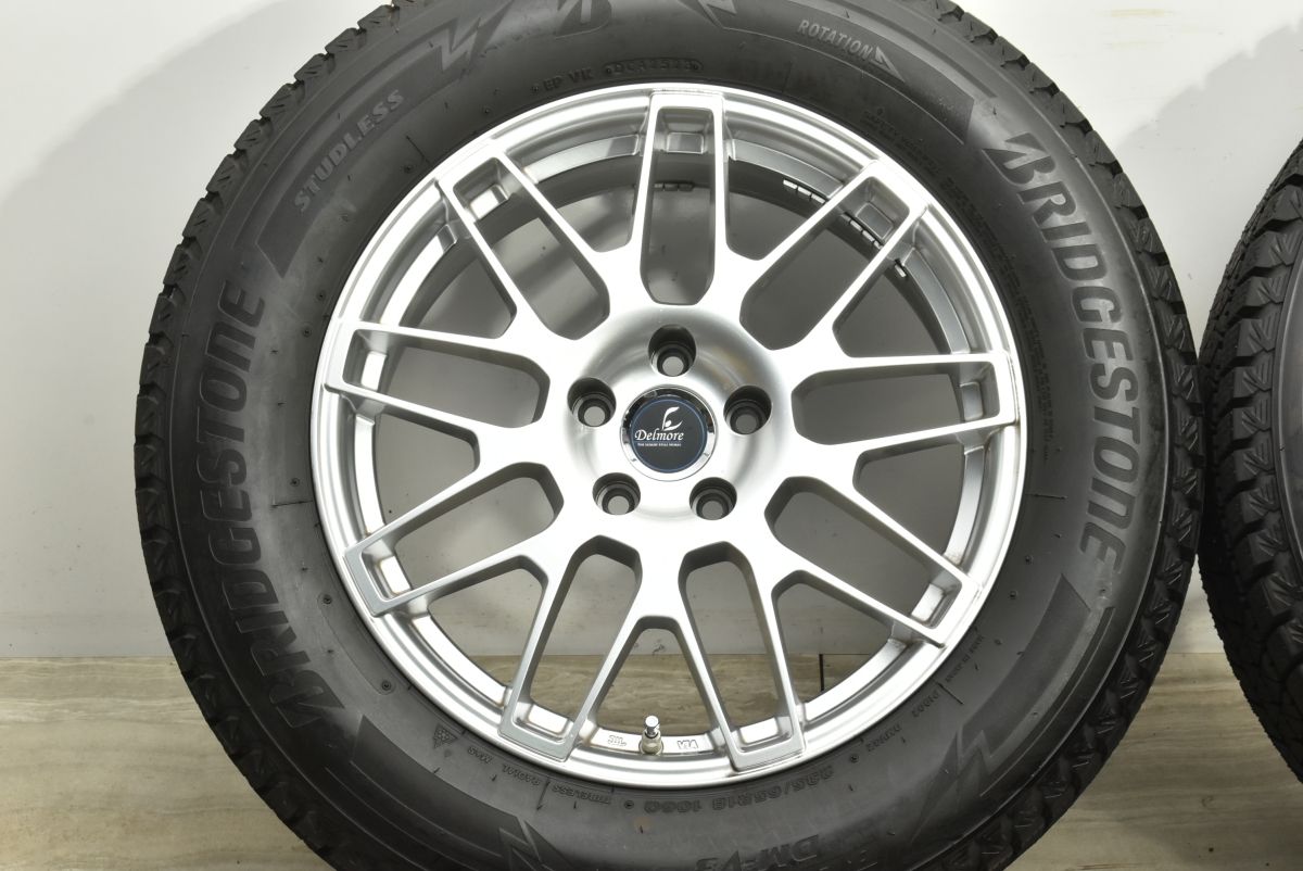 バリ溝 美品】デルモア 18in 7.5J +36 PCD114.3 ブリヂストン 