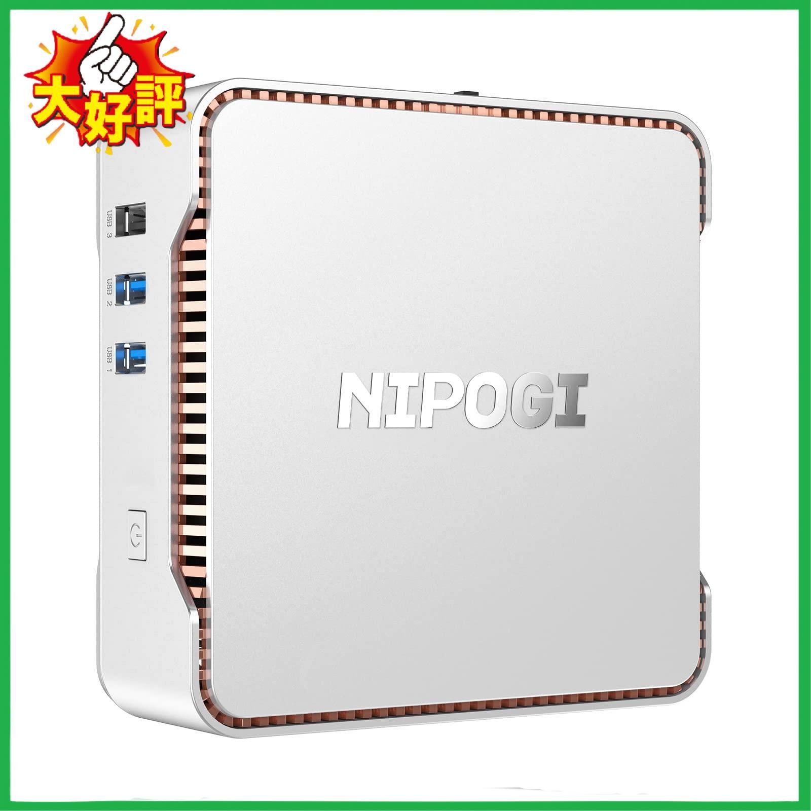 □NiPoGi ミニpc Windows 11 Pro mini pc 16GB DDR4 256GB SSD ミニ