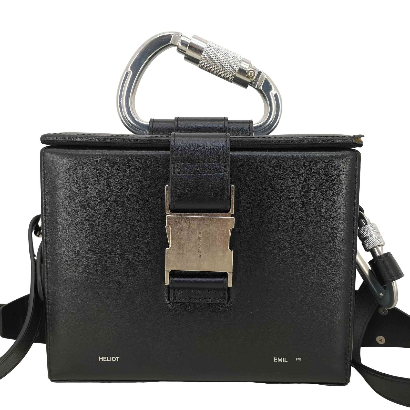 【しゅう】Heliot Emil カラビナバック　レザー heliot emil レザーカラビナバッグ
