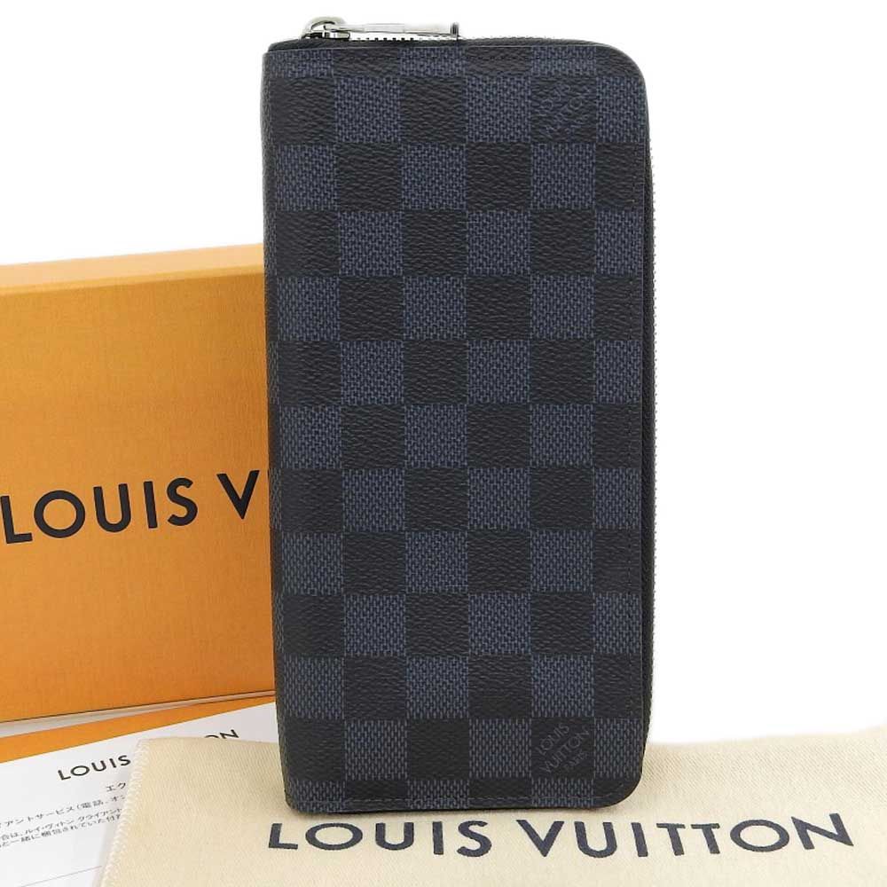 【本物保証】 箱・布袋付 超美品 ルイヴィトン LOUIS VUITTON ダミエ コバルト ジッピーウォレット ヴェルティカル ラウンドファスナー財布 本物保証】 箱・布袋付 超美品 ルイヴィトン LOUIS VUITTON ダミエ