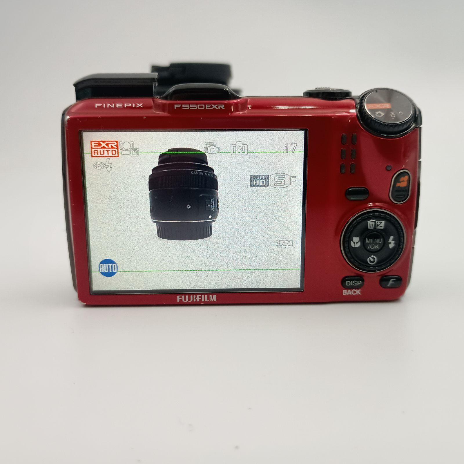 FUJIFILM FINEPIX F550EXR COMPACT DIGITAL CAMERA Red 赤 富士