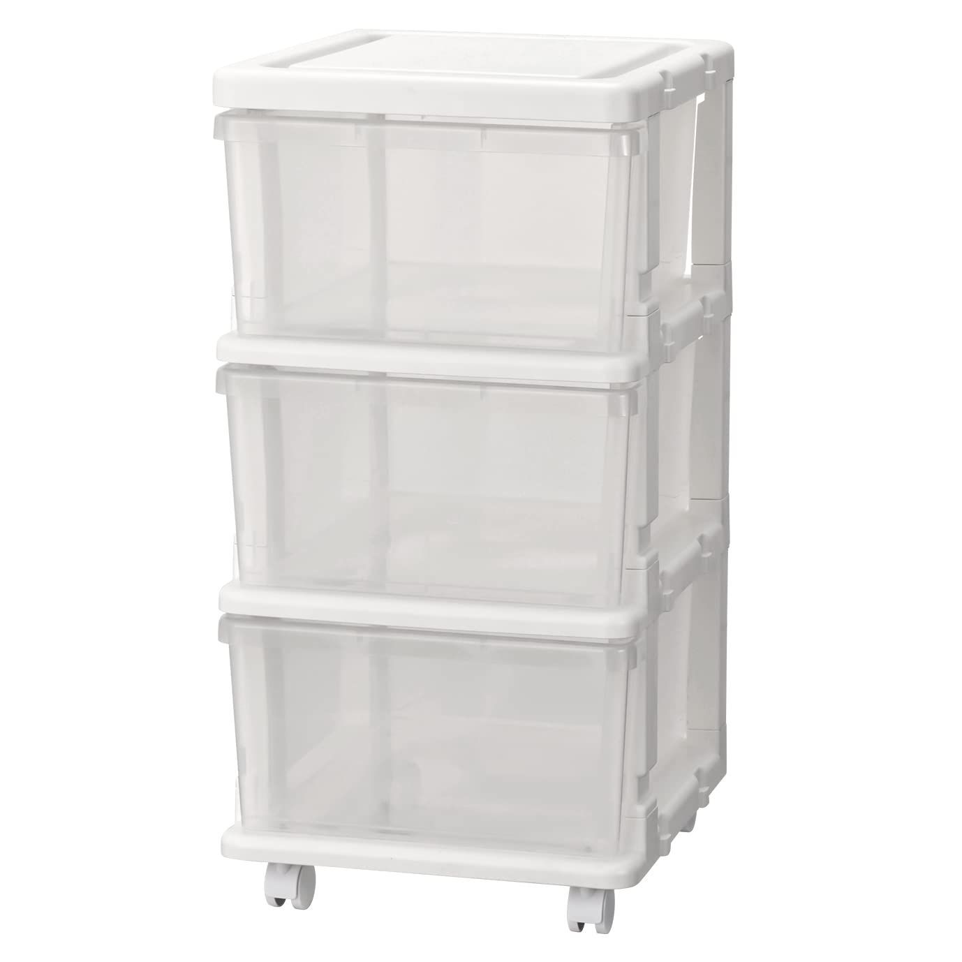 SIU-3-CL クリア キャスター付き 3段 スリムチェスト SEEDS(シーズ) JEJ 人気・おすすめ｜使いやすい・旅行におすすめ 品質保証 全国発送