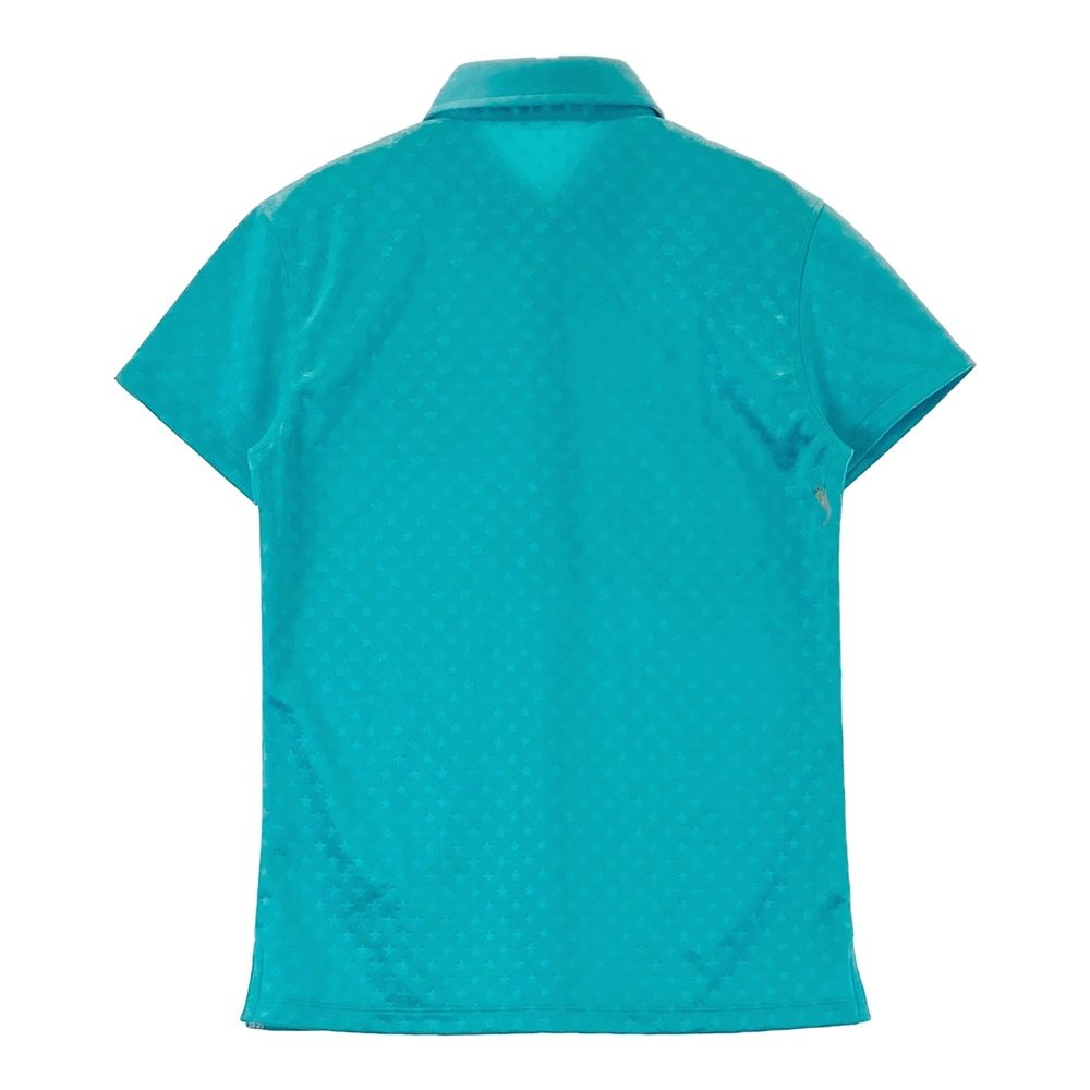 サイズ S MARK-LONA マークアンドロナ 半袖ポロシャツ 星 総柄 ブルー系 240101538080 ゴルフウェア レディース ストスト