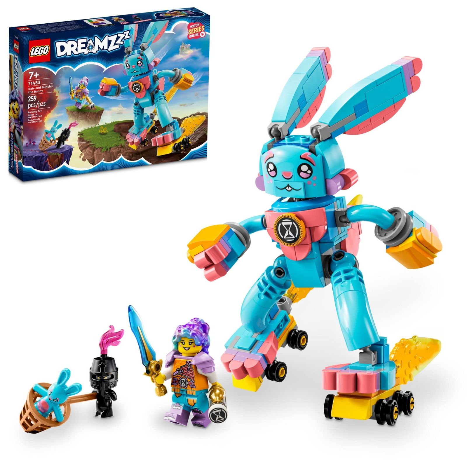 レゴ(LEGO) DREAMZZZZ イジーとブンチュウ ザ・バニーの組み立ておもちゃセット 2通りの組み立て方 グリムスポーンとイジーミニフィギュア付き 7歳以上の子供へのギフトに 71453 