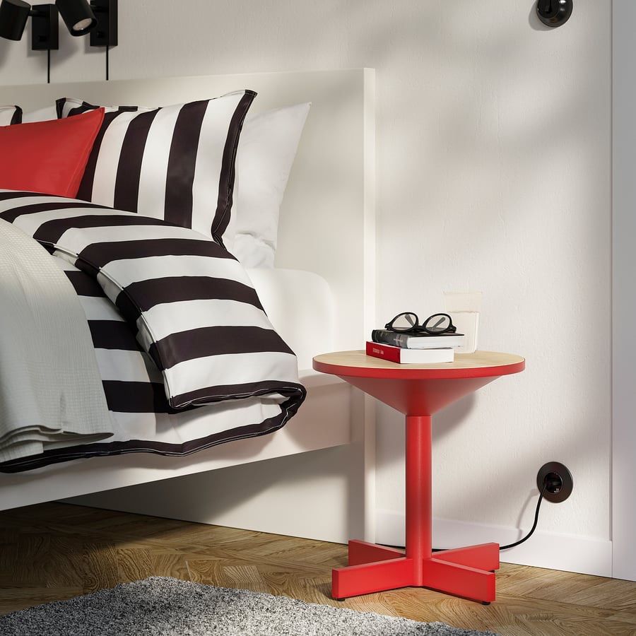 新商品✨IKEA イケア サイドテーブル 赤 レッド おしゃれ