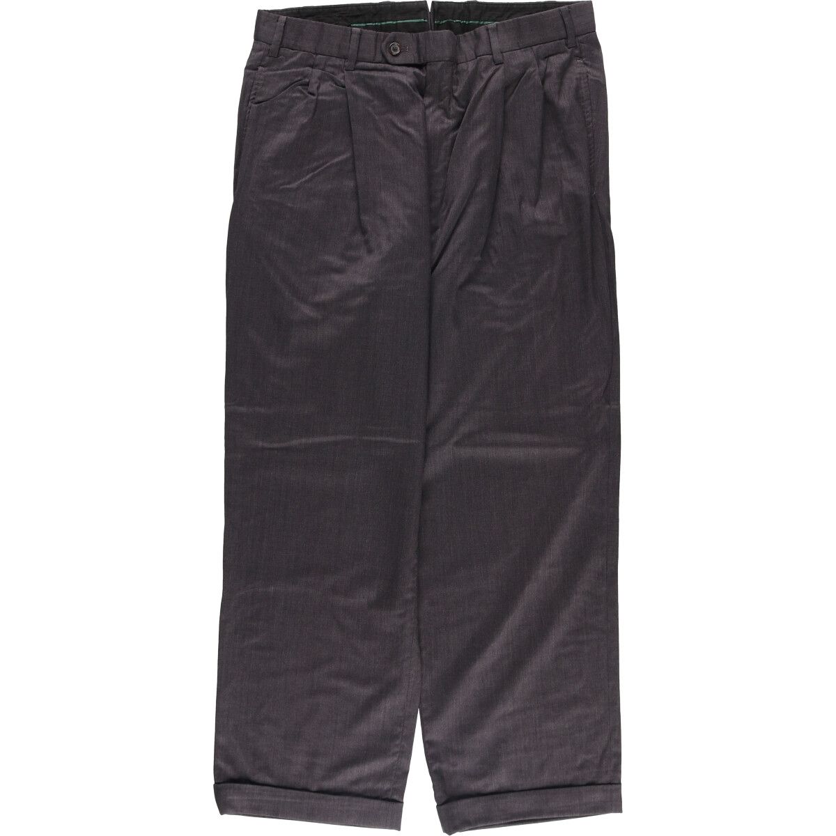 古着 ブルックスブラザーズ Brooks Brothers COUNTRY CLUB ツータック ウールパンツ スラックス カナダ製 メンズw34相当 eaa586189