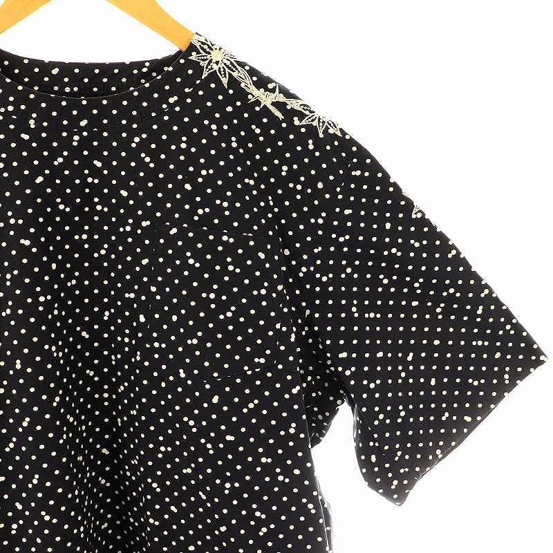 サカイ sacai × ドクターウー Drwoo ドット柄トップス カットソー 半袖 