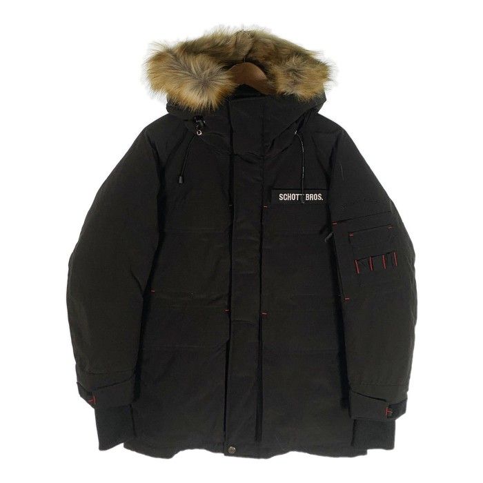 Schott ショット EXPLORATION DOWN PARKA エクスプロレーション ダウンパーカ 3192037 ブラック Size S -  メルカリ