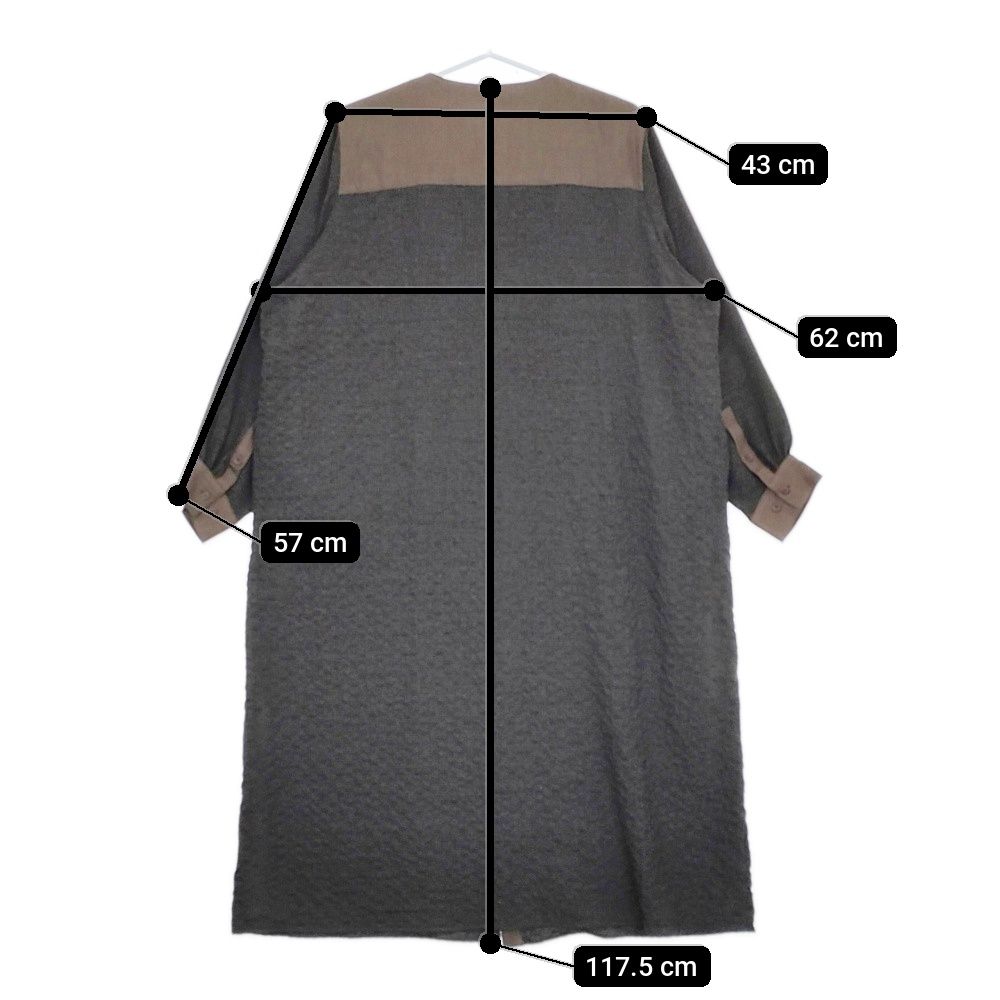 Conges payes ピンタック 千鳥格子 B0134RFA058 ワンピース  