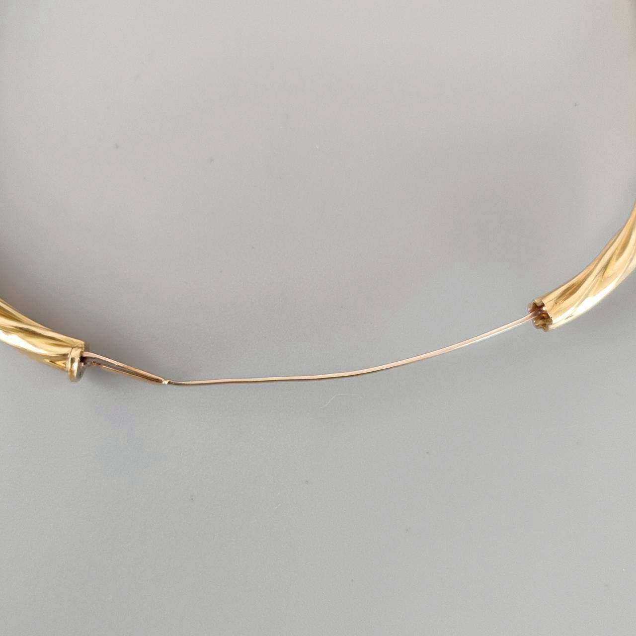 18金 K18 男女兼用 ツイスト バングル 歪み大 17.2ｇ D99 SIROKUMA-CORPORATION_COM