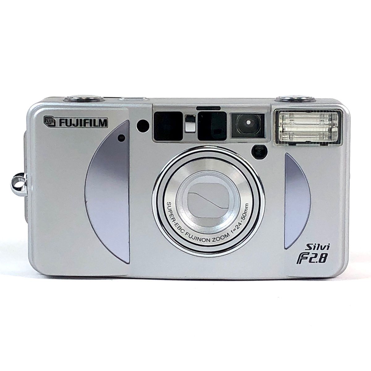 美品 FUJIFILM Silvi F2.8 シルバー コンパクトフィルムカメラ