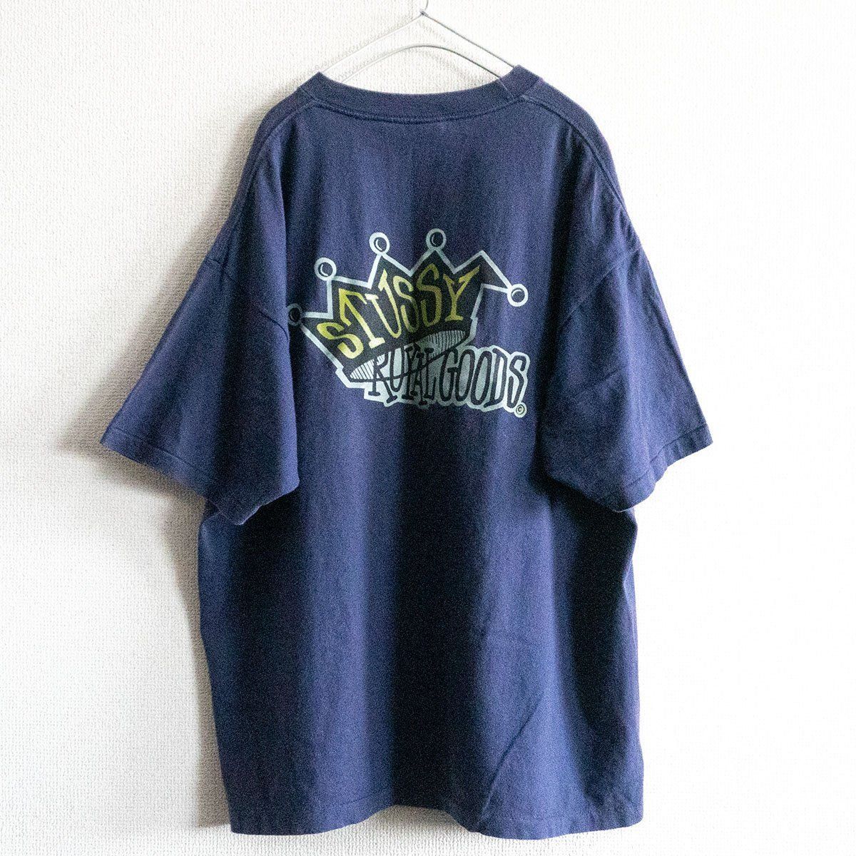 80s/USA製】STUSSY【クラウン ロゴ Tシャツ】XL ステューシー OLD 