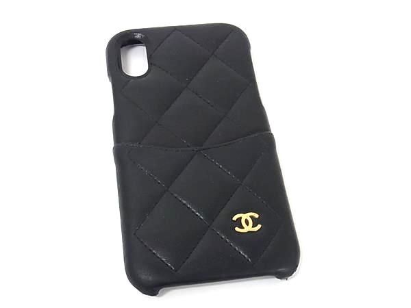 CHANEL シャネル ココマーク マトラッセ レザー iPhoneX/XS 対応