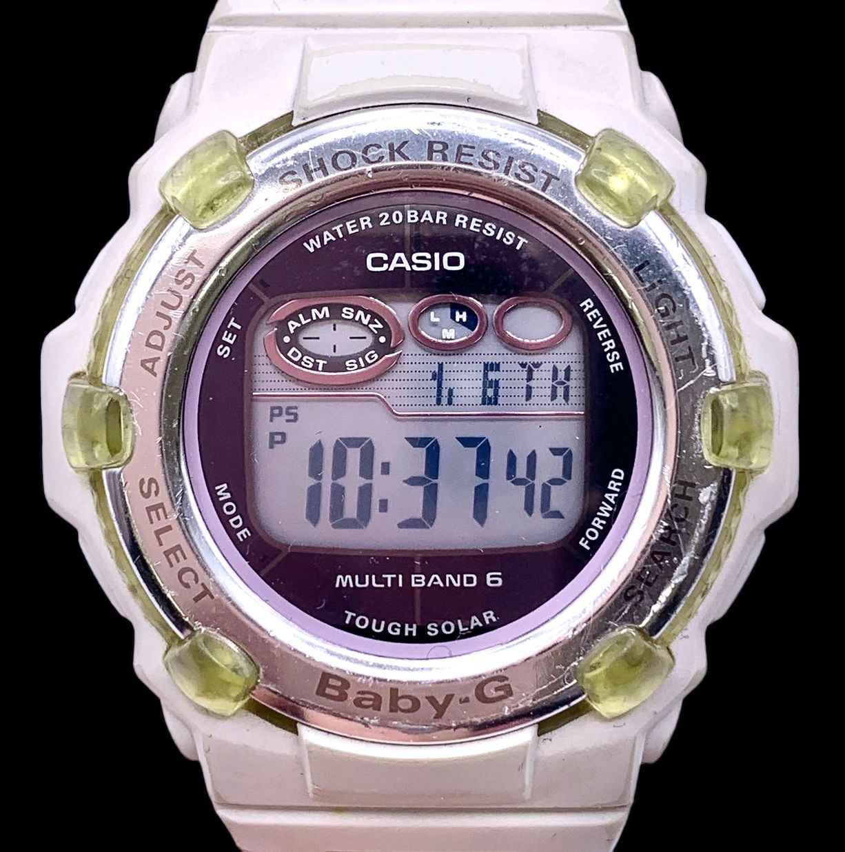 ファッション小物電波ソーラー　腕時計　CASIO Baby-G bgr-3003　ホワイト